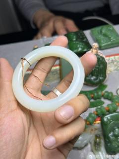 24【和田玉】羊脂白玉手镯